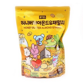 Szmat 마켓 스튜디오촬영 행사 결혼식버스 간식 BT21 허니버터아몬드 패밀리 대용량 250g, 1개