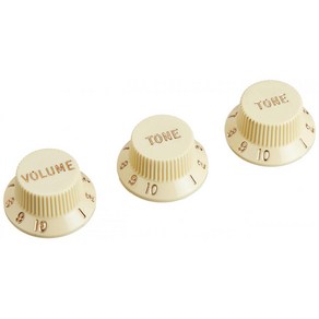 Fende 펜더 부품 STARTOCASTER KNOBS AGED WHITE, 1개