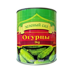 아삭아삭하고 새콤한 그린가든 통오이 피클 3kg / Geen gaden mainated cucumbe pickle 3kg, 1개