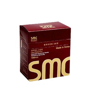 SMC침 스프링침 일회용침 멸균침 100쌈(1 000pcs) 수지침 국산침, 1개