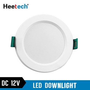 LED 천장 매립형 그리드 다운라이트 DC 12 V 5W 9W 12W 15W 18W 원형 매립형 조명 저전압 12 V 조명