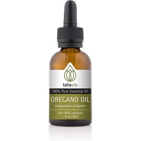 (미국직배) Teliaoils 100% 오레가노오일 30ml 100% Oganic Oil Of Oegano - Supe Stength ove 86% Cavacol, 1개