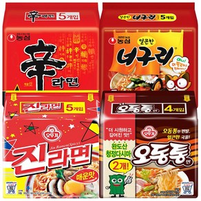 농심 신라면5p+너구리5p+진라면매운맛5p+오동통면4p