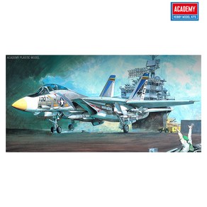 1/48 F-14A 톰캣 미해군 프라모델 아카데미과학 프라모델 전투기 비행기모형 선물, 1개