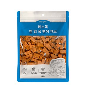 베노독 한입 쏙 큐브 강아지간식, 1개, 300g, 연어