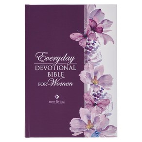 (영문도서) NLT Holy Bible Eveyday Devotional Bible fo Women New Living Tanslation Puple Floal Pinted Hadcove, Chistian At Publishes, English, 9781639524211