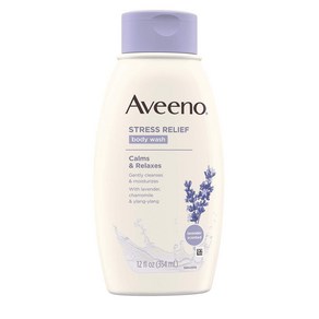 Aveeno 스트레스 릴리프 바디 워시 with 라벤더 카모마일 + 일랑-일랑