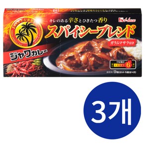 하우스푸드 자와 카레 스파이시 블렌드, 3개, 191g