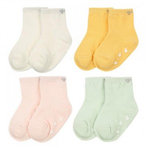 아가방 중계점 론 베베 단말 4Color (MINT O/WHITE PINK YELLOW) *24년 봄신상* 부드럽고 착용감 좋은 유아 양말 6~36개월