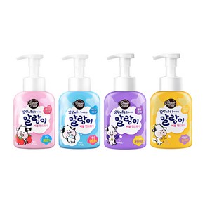 애경 말랑이 말랑카우 버블 핸드워시 300ml 손세정제 비누 우유 딸기 블루베리 바나나, 1개