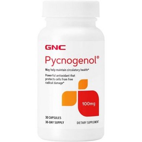 GNC Pycnogenol 50mg 120 Capsules Maintains Ciculatoy Health, 1 Count (Pack of 30), 120정