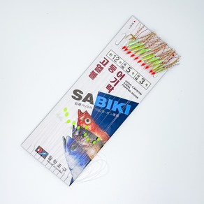 월척조구 고등어 열기 볼락 10본채비 레인보우어피 사비키채비, 1개