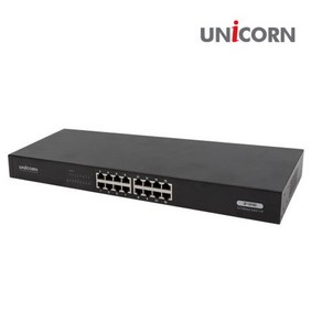 유니콘 16포트 스위칭허브 100Mbps 랙마운트 SF-1016D, 1개