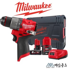 밀워키 M12 FPD2-632X 충전햄머드릴 12V 6.0AH 3.0AH BL모터 GEN3 젠3 13mm메탈척