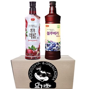 [요기쏴] 광야식품 생기 석류 베이스 970ml 블루베리 베이스 970ml, 1세트, 1.94L