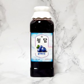 청담 자일로스 수제청 과일청 착한가격 딸기청 레몬청 자몽청 13종, 1200g, 블루베리청, 1개