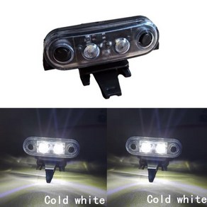 볼보 FH FM 트럭용 24V LED 캡 루프 마커 라이트 상단 신호 램프 화이트 앰버 블루 그린 OEM 82116545 1, White With Connecto, 01 1pc cold white