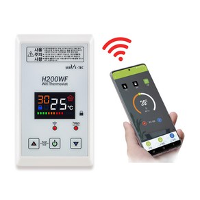 우리엘플러스 써브텍 H200WF IOT 와이파이 온도조절기 스마트 바닥난방 조절기 4KW(실버), 와이파이 온도조절기 / H-200WF