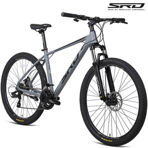 SRD 알루미늄 MTB 자전거 SRX100 27.5인치 시마노21단 디스크브레이크, SRX100 27.5인치 스톤그레이 17인치 미조립, 1개, 180cm