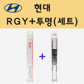 현대 RGY 레이싱그레이 주문 붓펜 페인트 + 모비스 투명붓펜 8ml, 1개