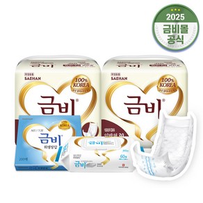 금비 성인용 속기저귀 실버 일반형 (30매x2팩)60매 SHIN01, FREE(onesize), 30개입, 2개