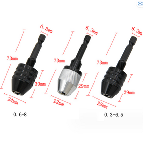 육각 미니 드릴척 아답터, 0.3-6.5MM 육각, 1세트