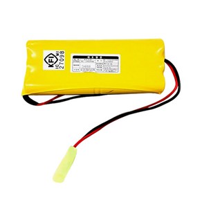 소방 예비전원 DC 7.2V 3+3 600mah PORESO 수신기 비상구 유도등 소방배터리 제이앤에스테크 포레소 LND 와우글로컴