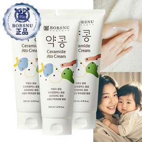 서울대 밥스누 약콩 세라마이드 아토크림 아토로션 어린이 키즈보습크림, 3개, 200ml