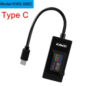 타입 테스터 전압 테스트 미터 전류 에너지 전력계 전류계 표시기, [02] KWS-066C Black, 1개