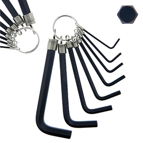 대니툴스 대만산 육각렌치세트 열쇠고리형 L렌치 2-10mm, 1개