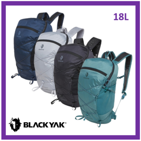 블랙야크 [ BLACK YAK ] 24년 봄 신상품!!가벼운 산행 일상 생활에서도 활용하기 좋은 18L 배낭 라이트팩18 LG 24KSX, L/GRAY