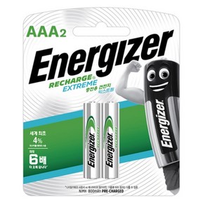 에너자이저 충전건전지 AAA Ni-MH 800mah 2개입, 2개