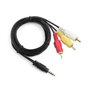 파나소닉 비디오 카메라 캠코더용 3.5mm 3 RCA AV A/V TV 케이블 코드