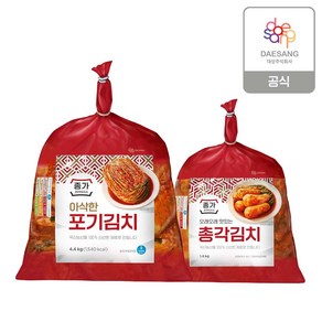 (y)[종가] 아삭한포기김치 4.4kg + 총각 1.4kg