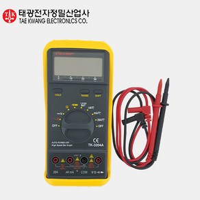 태광 디지털 멀티 테스터 TK-3204A 전기테스터기 멀티테스터기 후크메타 검전기