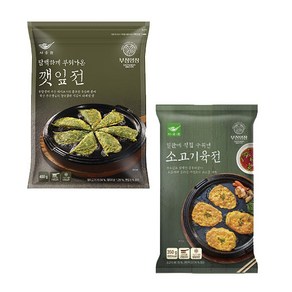 사옹원 깻잎전+소고기육전, 750g, 1세트