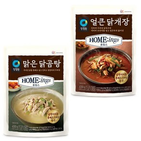 청정원 얼큰 닭개장6개+맑은닭곰탕6개 총 12개, 450g, 1개