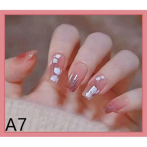 가린네일뷰티 네일팁 A시리즈 인조손톱 (24p 간편하게 붙이는 네일아트), A7, 1개