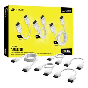 커세어 CORSAIR iCUE LINK Cable Kit (화이트), 1개