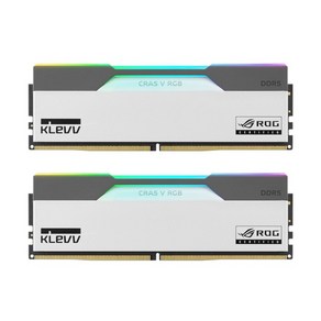 [에센코어] KLEVV DDR5 PC5-57600 CL34 CRAS V RGB ROG 서린 [32GB (16GB*2)] (7200), 2개
