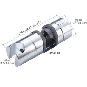 샤워기거치대 샤워기헤드 조절 가능한 레일 슬라이더 샤워 헤드 홀더 리프트로드 지지 장착 브래킷 18-25, 05 19-25MM