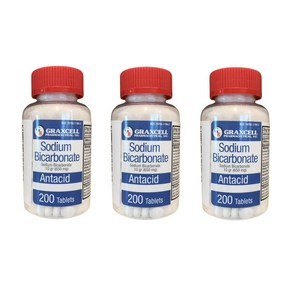 Gaxcell Sodium Bicabonate 중탄산 나트륨 정제 650mg 200정 x3개, 3개