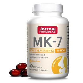 Jaow Fomulas MK-7 Pomotes Bone Health 90 mcg 60 Softgels, 60정, 1개