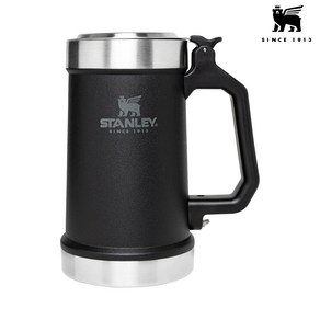 Stanley 스탠리 클래식 보틀 오프너 비어 스테인 맥주컵 매트 블랙 709ml, 1개