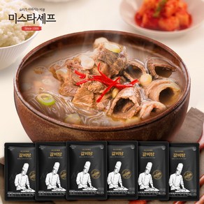 미스타셰프 갈비탕 600g 6팩, 6개