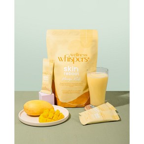 Skin Reboot Mango Milk - Wellness Whispes 스킨 리부트 망고 밀크 웰니스 위스퍼스, 10개, 21g