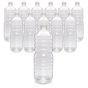 경진기업 페트병 생수병 1.8L 생수원형-30파이(A) 12개 마개 흰색