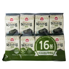 해표 더 고소한 김 파래김 4g X 16봉, 단일수량