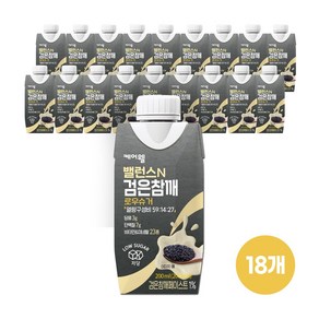 케어웰 밸런스N 검은참깨 로우슈거, 200ml, 18개