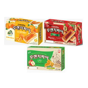 해태 후렌치파이 감귤 + 사과 + 딸기 192gX3개 세트, 1세트, 576g